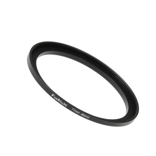 Fotodiox Metal Step Up Ring Filter Adapter, Anodized Black Aluminum 77mm-86mm, 77-86 mm