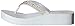 Skechers Cali Women's Vinyassa Sun Ray Flip Flop,White Rhinestones,8 M US