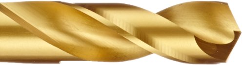YG-1 D4107 High Speed Steel Stub Screw Machine Drill Bit, TiN Finish, Straight Shank, Slow Spiral, 135 Degree, 13mm Diameter x 102mm Length (Pack of 1) - Thumbnail 2