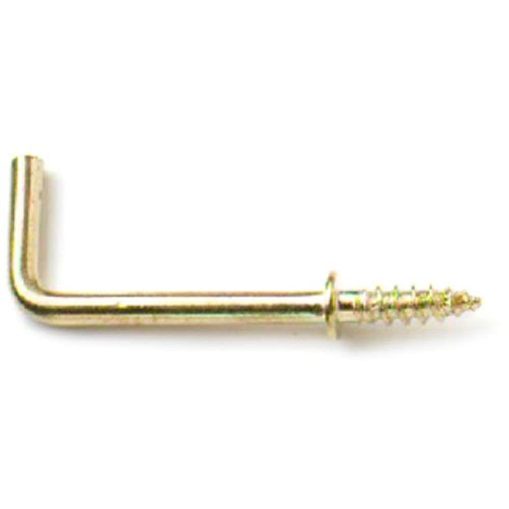 Merriway® BH01120 (10 Pcs) EB Brass Plated Square Shouldered Dresser Hooks, 25 mm (1 Inch) - Pack of 10 Pieces