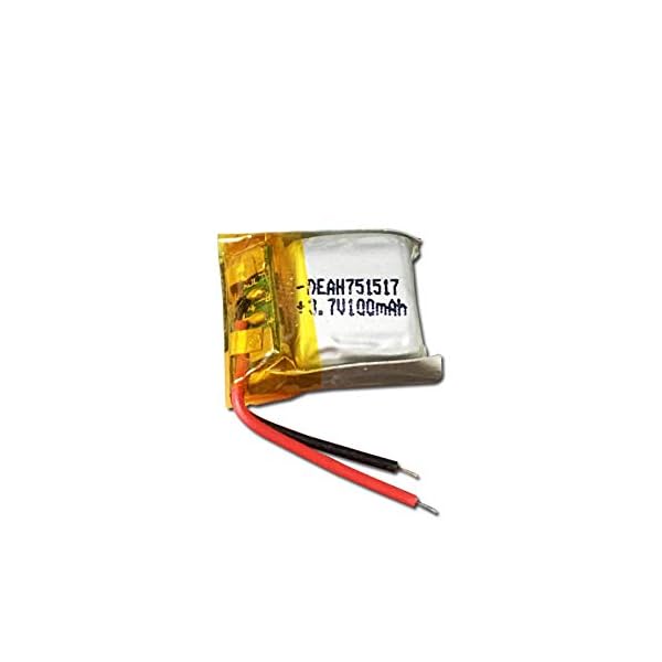 Dilezhiwanjuwu 7PCS 3,7 V 100 mAh Li-Ionen-Polymerbatterie 751517 Für Cheerson CX-10 cx10 CX12 JJ810 JJ820 V646 V676 RC… – Bild 3