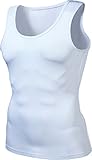 TM-N15-WHTZ_X-Large j-2XL Tesla Men's Cool Dry Compression Baselayer Sleeveless N15