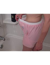 Pantalones cortos de baño para hombre y dama, para ducha, en una silla de baño o en el inodoro. No requiere tina ni ...