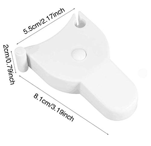 Hongxin Tape Measure,Waist Body Tape Measure with Push Button, Measuring Waist and Arms,Personal Body Tape Measure Caliper Measure Tool Set,Imperial and Metric