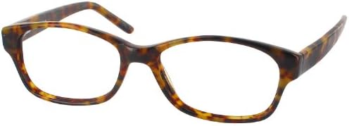 Seattle Eyeworks 931 Single Vision Full Frame Designer Reading Glasses, Light Tortoise, +2.75