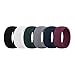 (Price/6 Pcs) GOGO Premium Man's Silicone Wedding Rings - 8.7mm Wide(2mm Thick) - Comfortable Smooth Edge