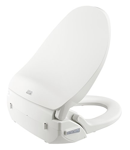 Bio Bidet Slim TWO Bidet Smart Toilet Seat in Elongated White with Stainless Steel Self-Cleaning Nozzle, Nightlight, Turbo Wash, Oscillating, and Fusion Warm Water Technology with Wireless Remote