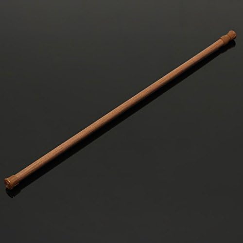 Kisstaker 60-110cm Extendable Adjustable Spring Tension Curtain Rod Pole Telescopic Pole Shower Curtain Rod Log Color