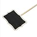 KIWISUNNY Irregular Mini Blackboard Chalkboard Wooden Message Board Holder with stand for Party wedding table Number/place card setting decoration,set of 10
