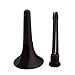Merano B Flat BLACK / Silver Trumpet with Case+Mouth Piece+Valve Oil+Metro Tuner+Stand