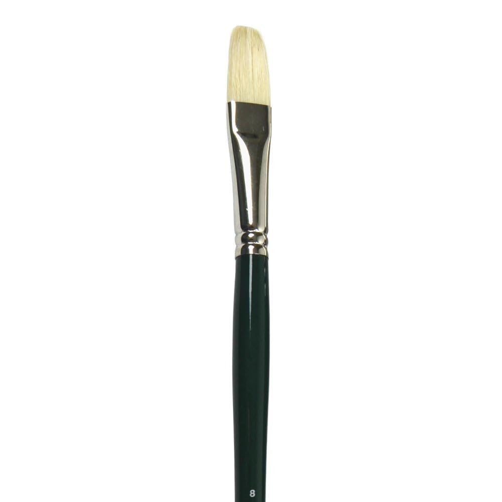 Photo 1 of Winsor & Newton 5974708 Winton Hog Flat #8 Bristle Brush