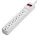 Belkin 6-Outlet Power Strip Surge Protector with 3-Foot Power Cord, 300 Joules (F5C047),White