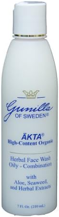 ÄKTA® Herbal Organic Face Wash for Oily/Combo Skin 7 oz: Based on Nutrient Rich Organic Aloe- 7 Organic Botanical Extracts Provide Anti-Aging and Anti-Inflammatory Benefits- Firms, Hydrates, Exfoliates and Eliminates Surface Oil- Oil-free