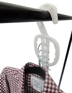 ULTIMATE SPACE SAVING COAT HANGER CASCADING STORAGE SAVER HANGERS WARDROBE ORGANISER (3 Pack)