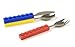 Fred & Friends SNACK & STACK Kids' Interlocking Brick Utensils, Multicolor, Flatware Set