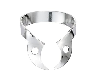 Amazon Com Hyg Hygenic Gloss Finish Wingless Rubber Dam Clamp W56 Ea Industrial Scientific