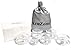 AcuZone Silicone Cupping Therapy Set (6 Cups), No-Slip Silicone Massage Cups with Bag (4 Large, 1 Med, and 1 Small Cup)
