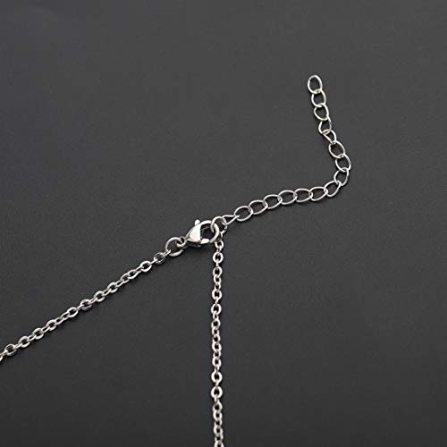 CHOORO Microscope and DNA Double Helix Necklace Science Gift for Laboratory Technologist/Science Student (Microscope DNA Necklace)