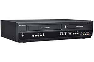 Emerson ZV427EM5 DVD/VCR Combo DVD Recorder and VCR Player With HDMI 1080p DVD/VHS, Progressive Scan Video Out, 5-Speed for Up to 6-hours Recording
