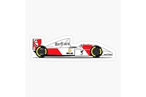 Driver Senna Formula Mp4 Gp British 8 Mclaren Car 1 F1 - Sticker Graphic - Vinyl Waterproof Sticker Decal Car Laptop Wall Window Bumper Sticker