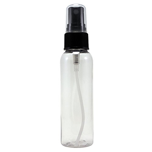 2 fl oz Clear Plastic Bottle with Black Spray Cap (Single)