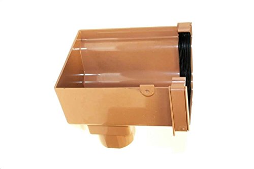 Marshall Tufflex Universal Plus Ogee Stop End Outlet Left Hand (LH) 128mm Width, 88mm Depth RWKO3 (Caramel)