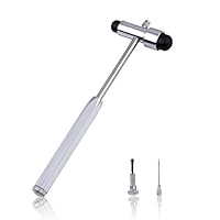 Reflex Hammer, for Neurologic Reflex Diagnosis and Testing - Tromner Neurological Reflex Hammer with Needle and Brush for Nurses, EMS, Medical Students, Emergency Room by QIYUN - Black