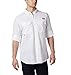 Columbia Men's Standard Blood and Guts III LS Woven Shirt, White, Large