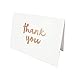 25 Thank You Cards with Envelopes | Available in Gold and Rose Gold Foil Letterpress | Premium and Thick Textured Cardstock | Blank Inside | Perfect for Weddings, Baby Showers and More