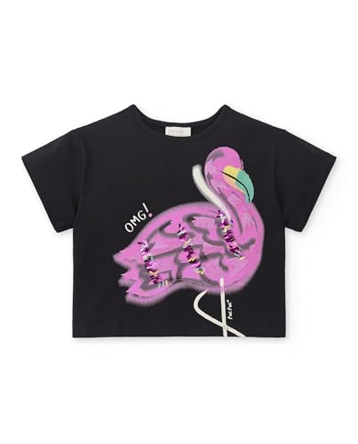 Tuc Tuc T-Shirt pour Enfants, Noir, 14 Ans
