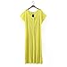 R.Vivimos Womens Short Sleeve Casual O-Neck Maxi Long T-Shirt Dresses