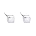 Lureme Classic Jewelry Brass 4mm Cube Square Stud Earrings for Women Girls (02004560-Geometric)