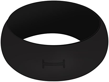 IFREEST Womens Mens Silicone Wedding Rings Affordable Outdoor working Rubber Band Flexible Comfortable Fit For Active Atheltes, Yoga, Exercise, Fitness - Black Size 11