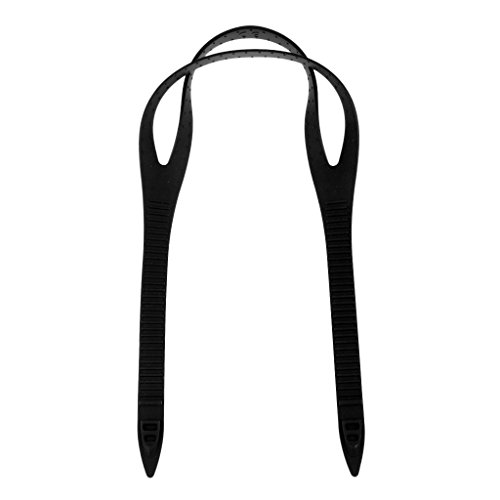 CUTICATE Universal Soft Silicone Swimming Goggles Strap Band for Men Women Snorkel Scuba Dive Eye Glass Mask Accessories - Choose Colors - Black - Thumbnail 6
