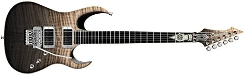 DBZ Diamond Halcyon ZB-FR Zoltan Bathory Signature Black Moonrise Guitar Flame Maple Top Floyd Rose Tremolo