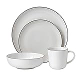 Gordon Ramsay 4-Piece Bread Street Dinnerware Set, White