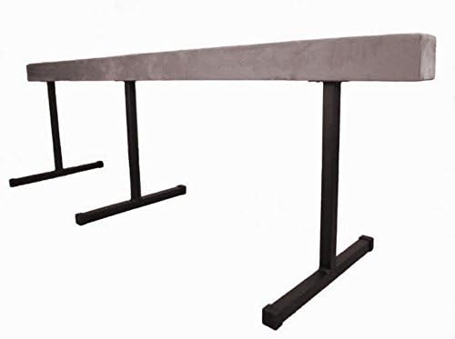 Gymnastic WOOD Balance Beam 16ft Balance Beam (SECTIONAL) W/ 24"-30"-36" AJUSTABLE RISERS (TAN)