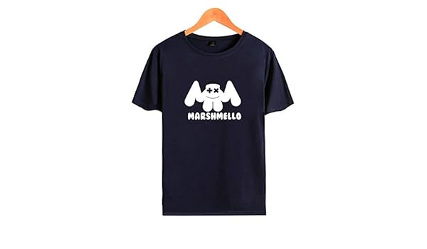 WTZFHF Camiseta, Camiseta de Manga Corta para Hombre, Cosplay Marshmello Marshmallow Estampado de Cara para Hombre y Camiseta de Manga Corta para muje: Amazon.es: Jardín