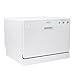 NewAir ADW-2600W 6 Place Setting Portable Countertop Dishwasher With Electronic Controls