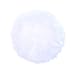 Anleolife 5Pcs White Large Fluffy Puffs For Body Powder Washable Face Powder 3 inch Blending Sponge Puff Round For Foundation Makeup Velour Puffs 5pcs/package
