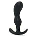 Doc Johnson Mood - Naughty 2 - Silicone Anal Plug - Medium - 3.9 in. Long and 1 in. Wide - Tapered Base for Comfort Between The Cheeks - Medium - Black