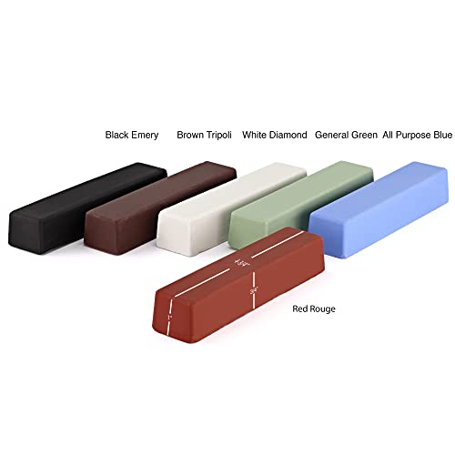 Metal Polishing Compound kit 24Oz 6Pc Buffing Compound Bars 4Oz