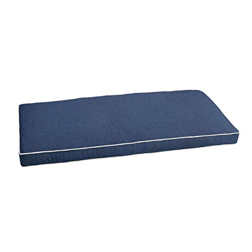 Sorra Home Sunbrella Corded Bench Cushion - Fade & Water Resistant, Outdoor & I…