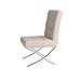 Best Selling Milania Leather Dining Chair, White, Set of 2