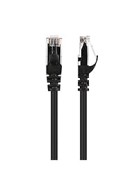 Cat6 cables en negro, Negro