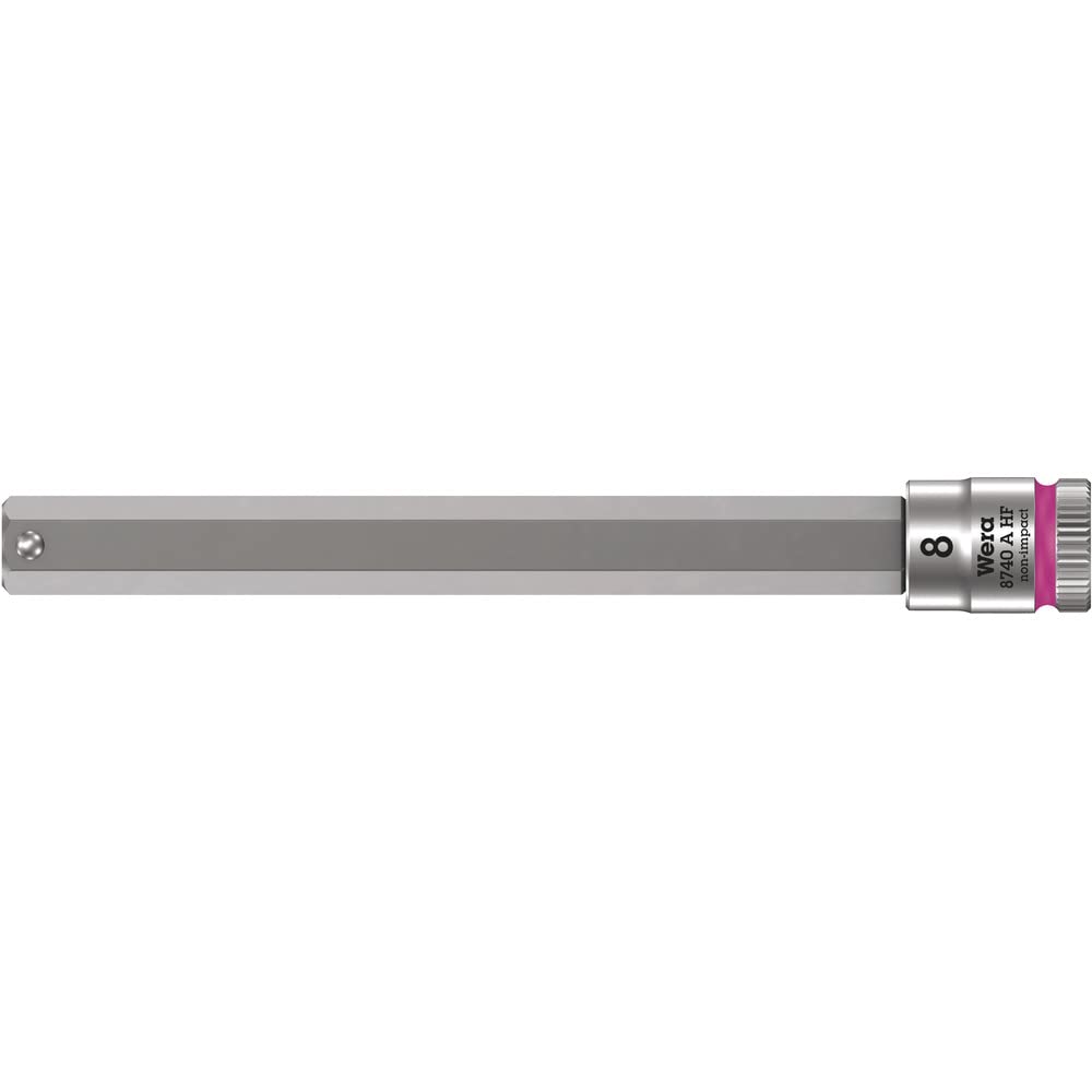 'Wera 05003340001 8740 Cyclops A HF Bitnuss with 1/4 Inch Drive with Holding Function 8 0 x 100 mm x 100 mm, Pink, 8