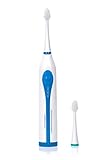 Wellness Oral Care Ultra Sonic Portable Electric Toothbrush with Auto Timer and 2 Replacement Brush Heads (WE1100)