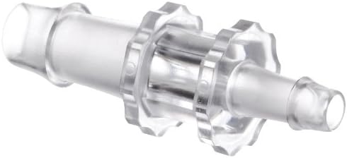 Value Plastics Straight Thru Reduce Connector , 500 Series Barbs, 5/16", 3/16"ID Tube, Polycarbonate (Pack of 10)