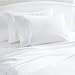 Amazon Basics 400 Thread Count Sheet Set, Queen, White