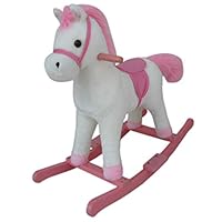 Fengsmart Rocking Horse Toy, Stuffed Plush Rocker, Kids Ride on Toys, Wooden Rocking Horse/ Ride Horse Toy/Toddler Ride on Toys